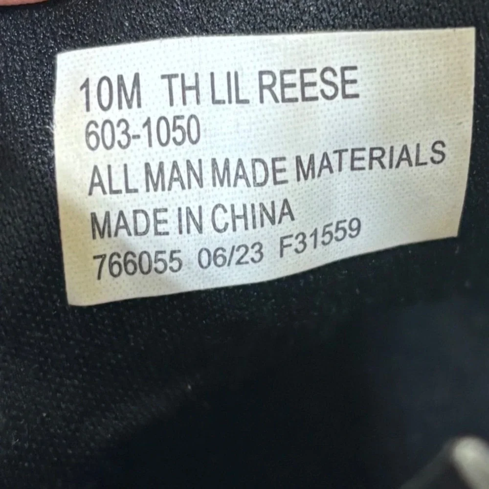 Thereabouts‎ Boots Size 10M Lil Reese Black Glitter Sparkle Lace Up Side Zip